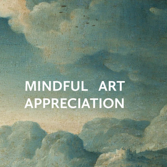 Affiche mindful art appreciation