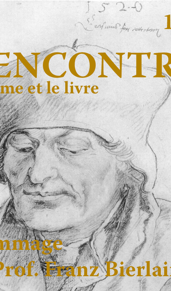affiche rencontre Erasme et le livre