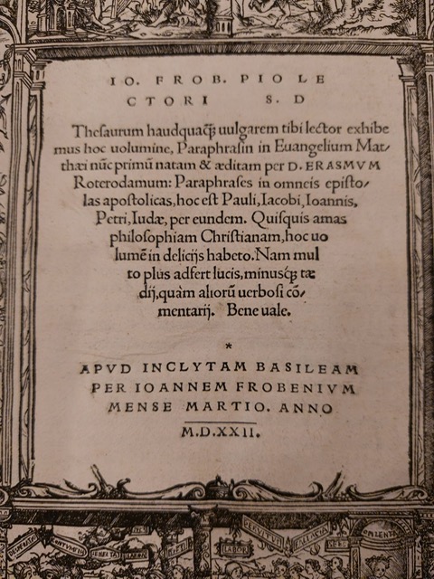 Page de garde de la nouvelle acquisition, "Reformuler l'Evangile"